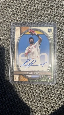 2025 Topps Museum Collection Rece Hinds Archival Autograph /199 Cincinnati Reds - Bild 1 von 2
