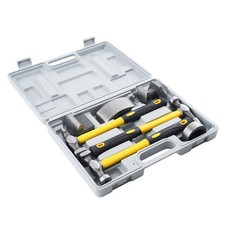 7 Piece Auto Body Hammer Dolly Set Car Dent Repair Tool Kit Steel Fiberglass