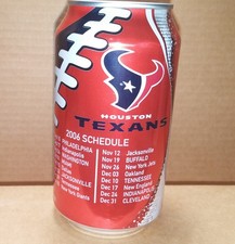 Canette Coca-Cola 12 oz 2006 calendrier NFL - Houston Texans