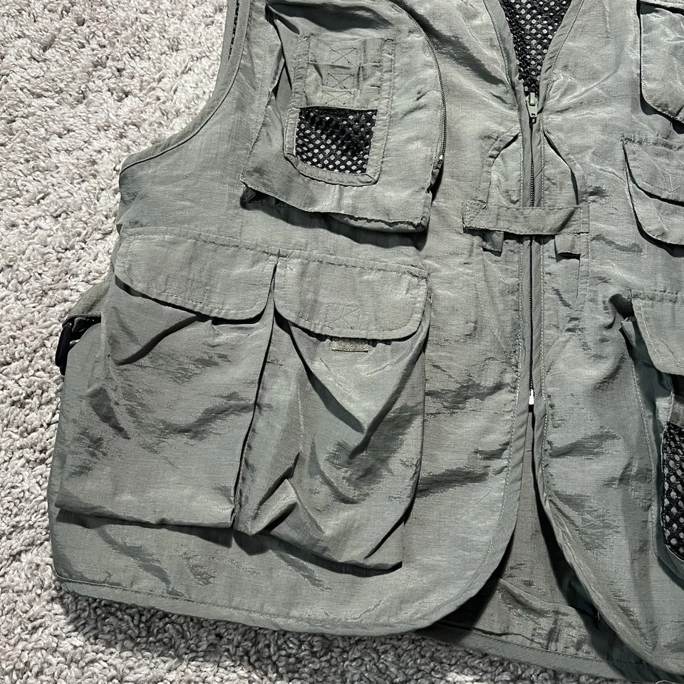 Suisse Sport Size XL Mens Sporting Fishing Hunting Vest Green Y2k Baggy Tech - Image 2 of 4