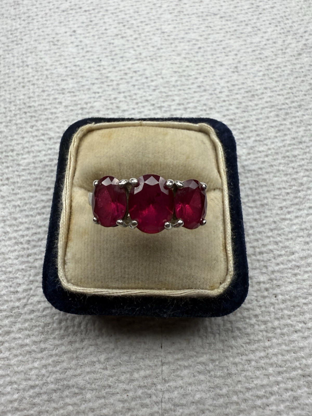 BBJ Signed Lab Created Ruby 925 Sterling Silver R… - image 1