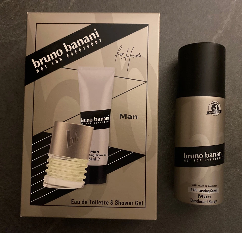 Bruno Banani Man Geschenkset 30ml EdT + 50ml Duschgel + 150ml Deo-Spray