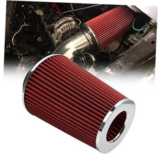  102mm High Flow Round Tapered Cone Cool Air Filter Cleaner with Top Filter 4"