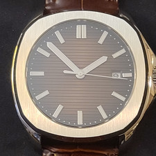 40mm Bliger Sterile Brown Dial date Sapphire Glass Automatic Square Men's Watch