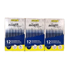 Magixx & Pilot FriXion Erasable Gel Pen Refills, 0.7 mm, Blue Ink, 3 Packs of 12