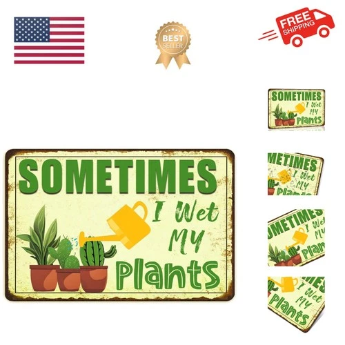 Funny Signs Garden Decor Outdoor Vintage Garden Decorative Metal Sign Gifts F...