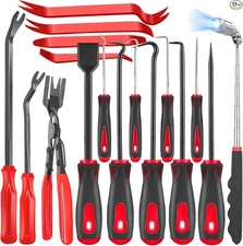 17Pcs Mechanic Hook and Pick Tool Set & Car Red-17 Pcs Auto Pick and Hook Set