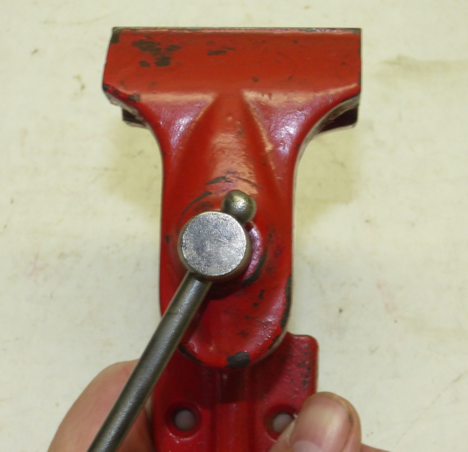 Vintage Cast Iron Utility Machinist Bench Vise Screw Clamp-On Made in USA Sears