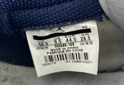 Size 10.5 - Jordan 1 Retro High OG Metallic Navy 2016 - Picture 7 of 7