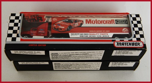 MATCH BOX Racing Team Transporter 1992 Motorcraft Ford #15 Geoff BodineFREE SHIP - Picture 7 of 7