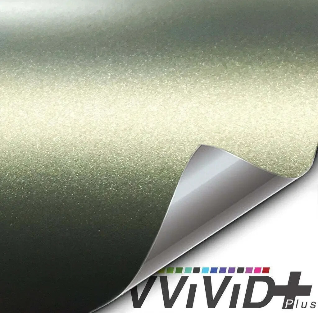 ✿✿✿wenttyページ✿✿✿ VVivid+ Matte Metallic Military Green (Ghost) Vinyl Car Wrap