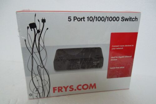 Fry's 5-Port Gigabit Ethernet Switch 1000 Mbps Auto-MDI-X 802.3 FR-5PTGSW NEW - Picture 6 of 6