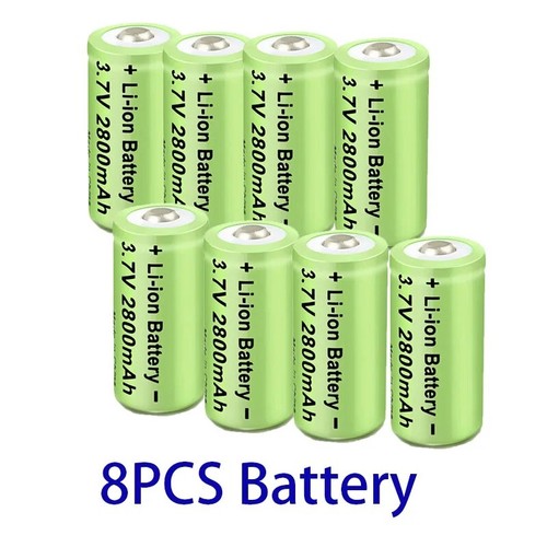 2800mAh 3,7 V Akkus CR123A Akku für LED-Taschenlampe Travel Camping Lautsprecher - Bild 9 von 12