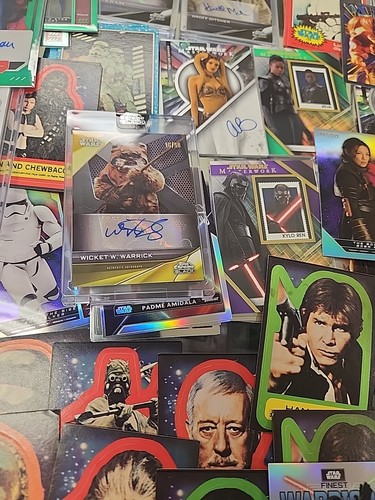 Star Wars Card Collection Lot Autos , Refractors, Numbered & More Vintage To New - Picture 7 of 9