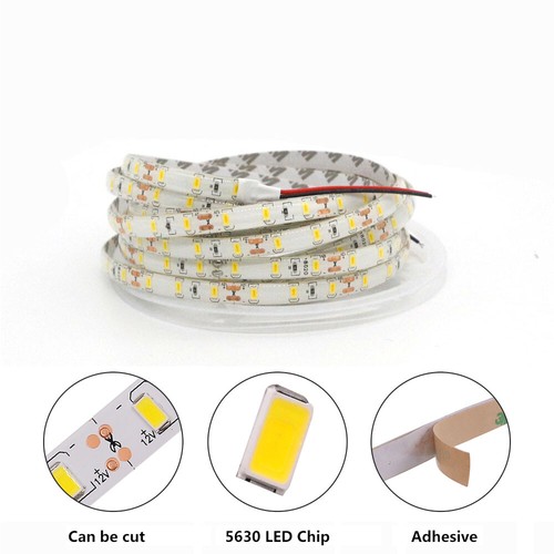 Ultra Bright 12V LED Strip Lights 5630 SMD Waterproof Lamp Warm White Cool White - Picture 6 of 20