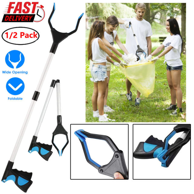 Heavy Duty Foldable Garbage Gripper Reacher 32Inch Tool Long Arm Pick-Up Gripper Heavy Duty Foldable Garbage Gripper Reacher 32Inch Tool Long Arm Pick-Up Gripper
