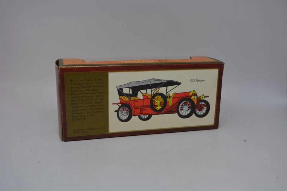 MATCHBOX 1912 SIMPLEX Y-9 MODELS OF YESTERYEAR 1/48 SCALE DIECAST NIB - Image 3 of 4