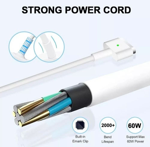 Apple 85W MagSafe 1 Charger T-Tip for MacBook Pro A1290 A1286 A1343 - Picture 5 of 12