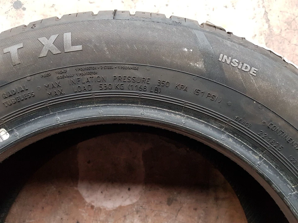 4 x Sommerreifen 175/65 R14 86T XL Continental ContiEcoContact 5  #24022 - Bild 4 von 4