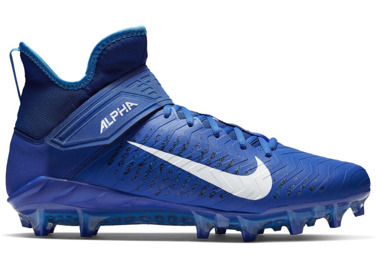 Nike Men's Alpha Menace Pro 2 Mid Football Cleats AQ3209-400 Blue