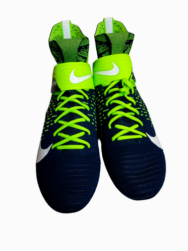 Nike Alpha Menace Elite 2 Flyknit Football Cleats Seattle Seahawks BV2077 400 - Picture 7 of 9