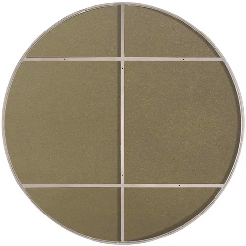 Elegant Decor Eternity 48" Round Metal Frame Mirror in Silver - Picture 4 of 10