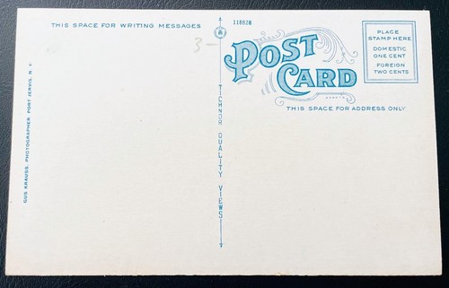 Port Jervis New York Presbyterianische Kirche Gebäude Ansichtskarte Orange Co. NY - Bild 2 von 3