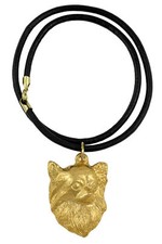 Chihuahua Long-Haired - Dog Collar, Gold-Plated Pendant For Dog Lovers, Unique