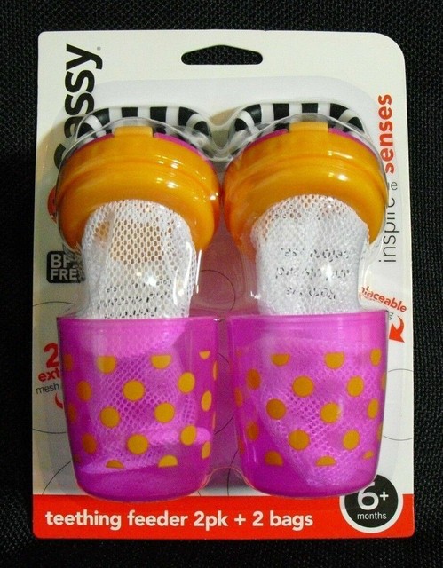 Sassy Teething Feeder 2 Pack With 2 Replacement Bags For Sale