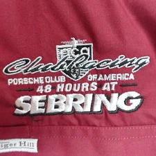PCA Shirt Large Red Vented Embroidered 48 Hours at Sebring Racing NEW
