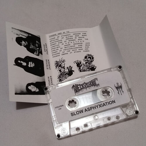 Necrophobic - Slow Asphyxiation DEMO official indonesia tapes 2018 LIMITED EDTN - Picture 4 of 6