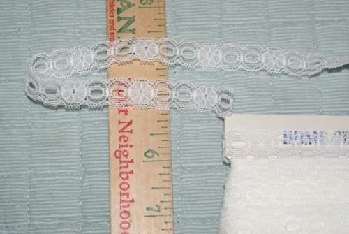 Lace Trim White Ribbon 25 Yard by .5 Inches Sewing Craft Fast Shipping - Picture 2 of 3