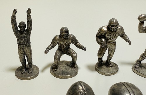 ALL 8 COMPLETE 1998 NFL Monopoly Parker Bros. Game PEWTER TOKEN FOOTBALL PLAYERS - Picture 4 of 6