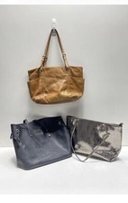Michael Kors Assorted Lot of 3 Tote Bags black/metallic/brown 
