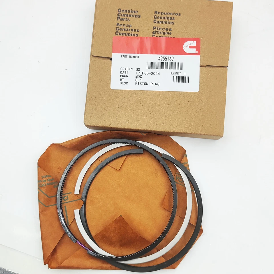 Kit de 6 piezas de anillos de pistón y pistón 4955520 para Dodge Ram 6.7 Cummins 2007-2019 Foto 3 de 4