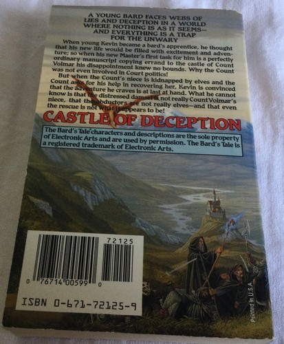 The Bard’s Tale : Castle of Deception By Mercedes Lackey & Josepha Sherman 1992 - Picture 5 of 7