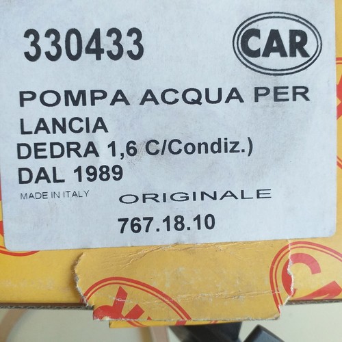 Pompa acqua Lancia Dedra 1.6 con condizionatore cod.Car 330433 - Foto 4 di 4