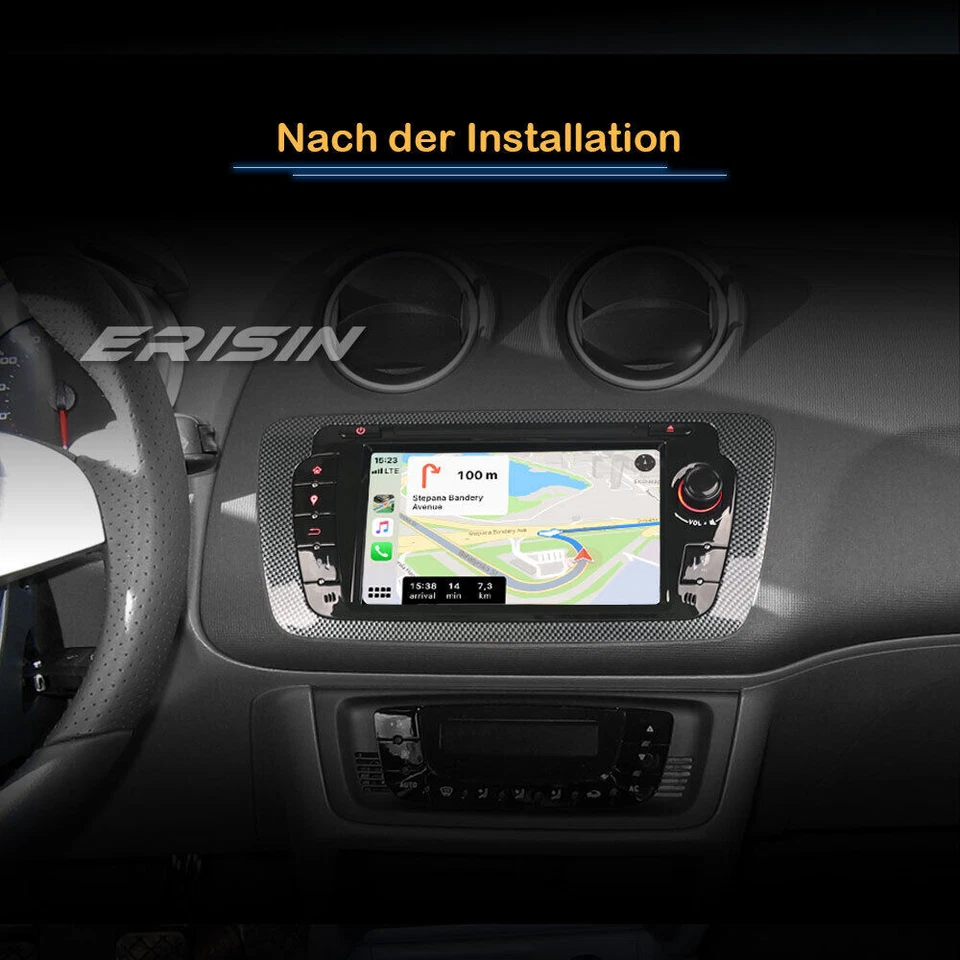 8-Kern Android 12 GPS Autoradio Navi für SEAT IBIZA CarPlay BT 5.0 64GB WiFi DAB - Bild 2 von 4