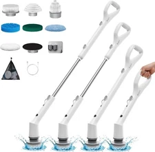Cordless Power Electric Spin Scrubber Cleaning Brush with 7 Replaceable Heads