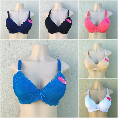 Plus Size Lace Full Coverage Bra For Women C D E F G H I J - Soft Embroidery - Foto 3