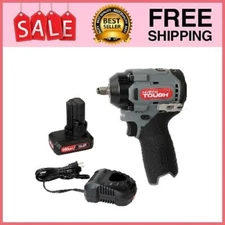 Hyper Tough 12V Max Cordless Brushless Impact Wrench with and Charger 225 ft
