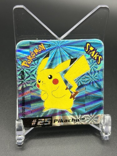 POKEMON Pikachu #25 STAKS JOHTO LEAGUE CHAMPIONS PANINI 2002 FRIDGE MAGNET - Picture 4 of 5