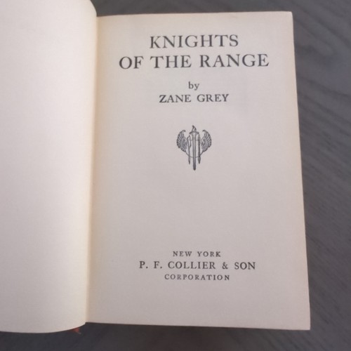 Knights of the Range by Zane Grey 1936 published by P F Collier & Son Antique - Bild 10 von 12