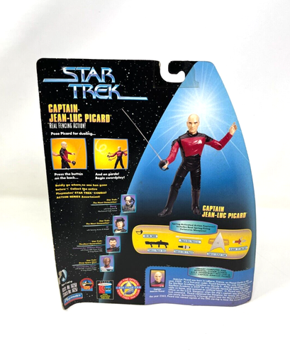 STAR TREK CAPTAIN JEAN-LUC PICARD Warp Factor Series 1 Playmates 1997 - Picture 3 of 4