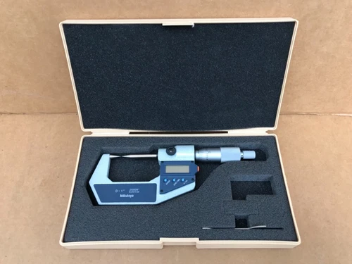 Mitutoyo 342-741-30 Digimatic Point Micrometer, 0-1"/0-25mm Range, .00005"/0.001