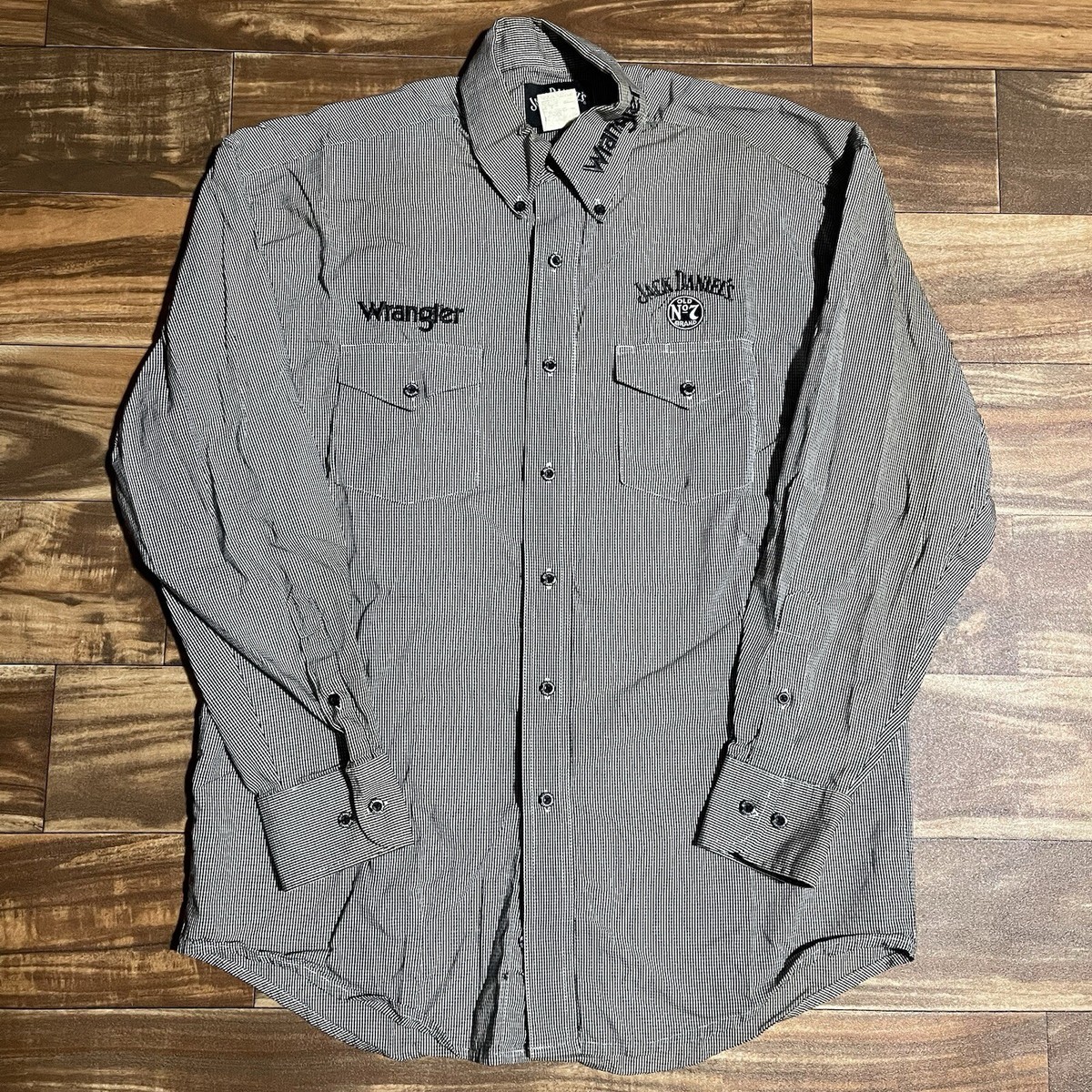 Jack Daniel's No. 7 Wrangler Button Shirt Men's Medium