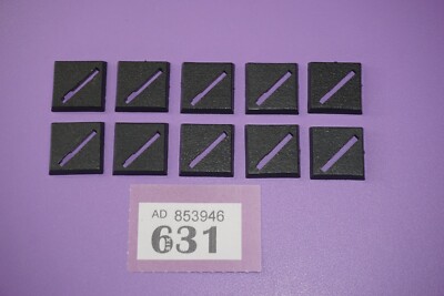 Warhammer Fantasy 1984 Square Bases 20mm x 10 - Slotta Base