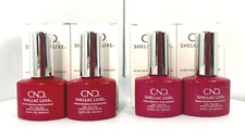 New 4 PC CND SHELLAC LUXE 60 Sec Removal GEL POLISH- Wildfire, Femme Fatale