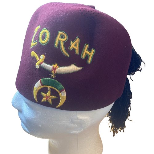 Vintage Masonic Shriner FEZ HAT Zorah by Pettibone Bros of Cincinnati - 第 1/5 張圖片