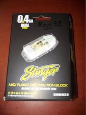 NEW STINGER SHD822 HPM DUAL MIDI INLINE POWER FUSE HOLDER 1/0 4 GAUGE SHOW CAR 